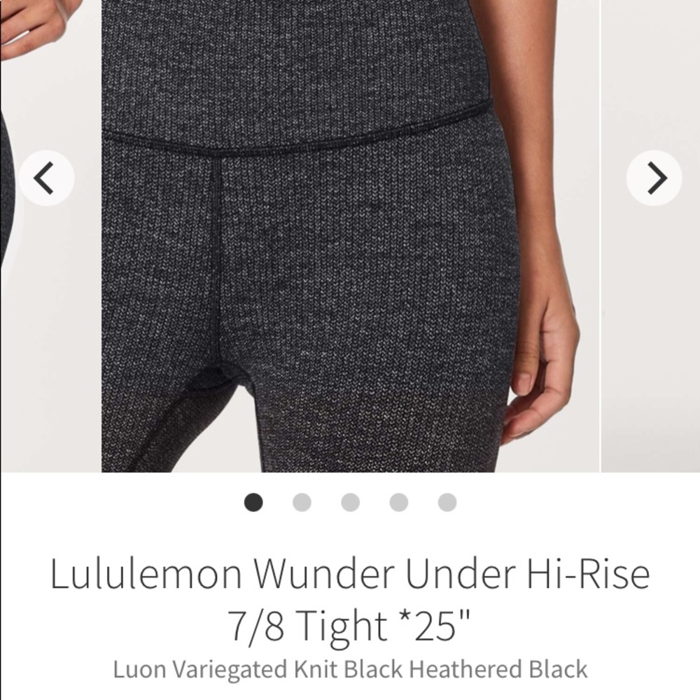Lululemon Wunder Under 25” - Picture 6 of 7